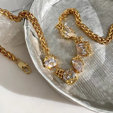 Braided Cutout Circle Necklace