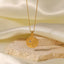 Sun Moon Gold Coin Necklace