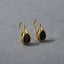 Black and White Zircon Drop Earrings