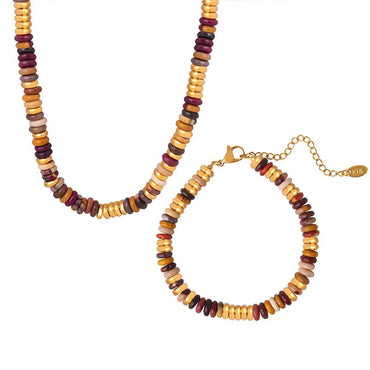 Natural Stone Beaded Set