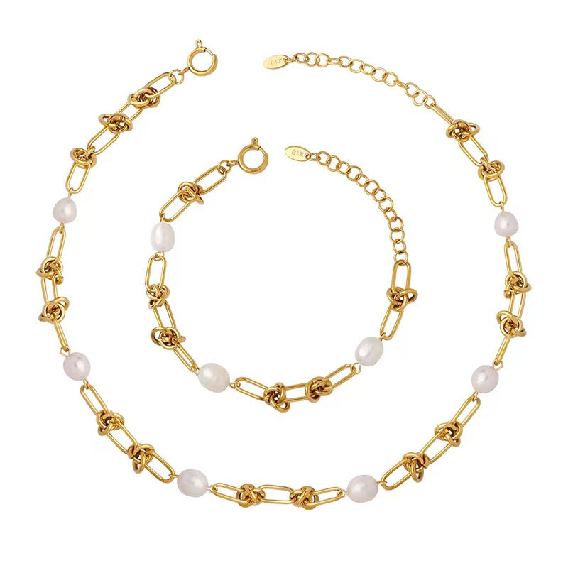 Freshwater Pearl Knotted Set