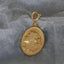 Baroque Freshwater Pearl Portrait Gold Coin Necklace