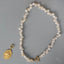 Baroque Freshwater Pearl Portrait Gold Coin Necklace