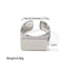 Rectangular Gold Silver Ring