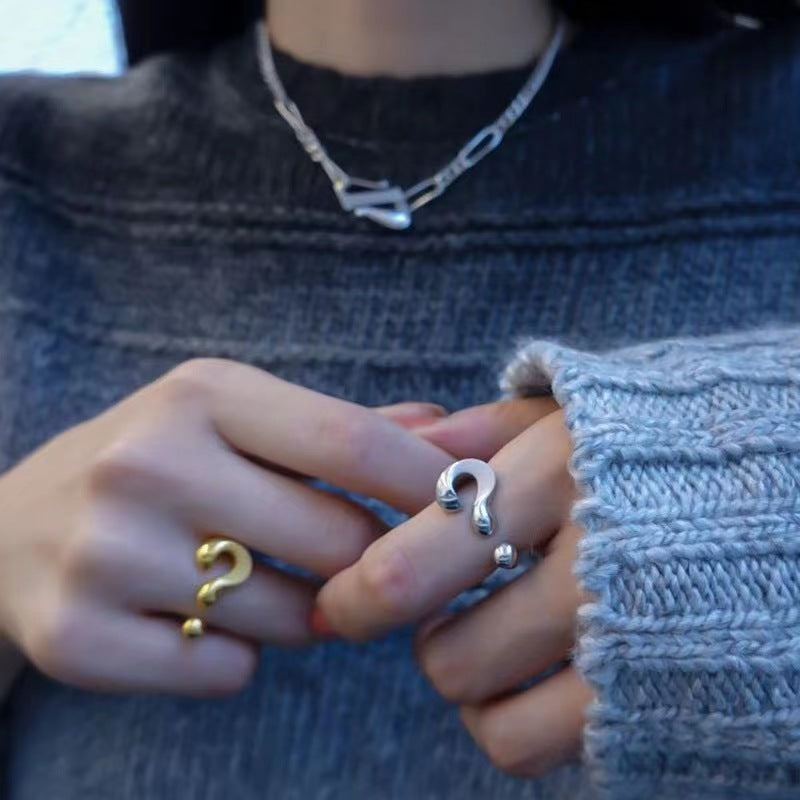 Punctuation Question Mark Ring