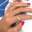 Paperclip Diamond Open Ring