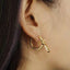 Paperclip Diamond Earrings
