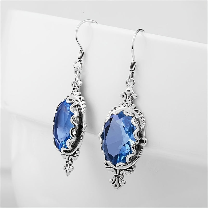 Elegant Teardrop Crystal Drop Dangle Earrings
