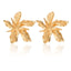 Irregular Flower & Leaf Stud Earrings
