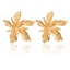 Irregular Flower & Leaf Stud Earrings